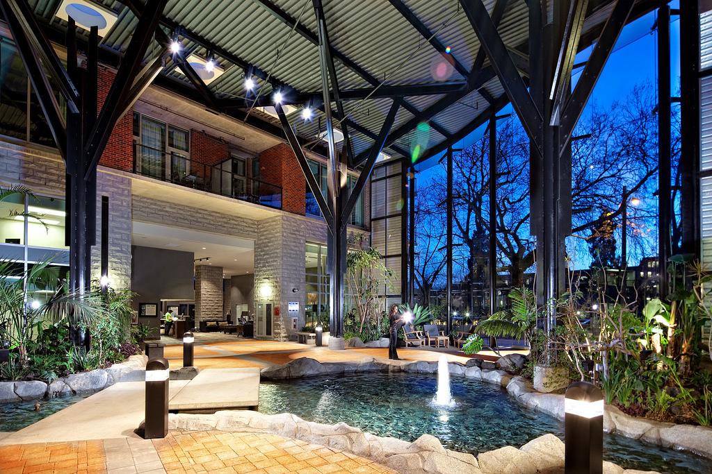 Parkside Hotel and Spa atrium in Victoria, BC
